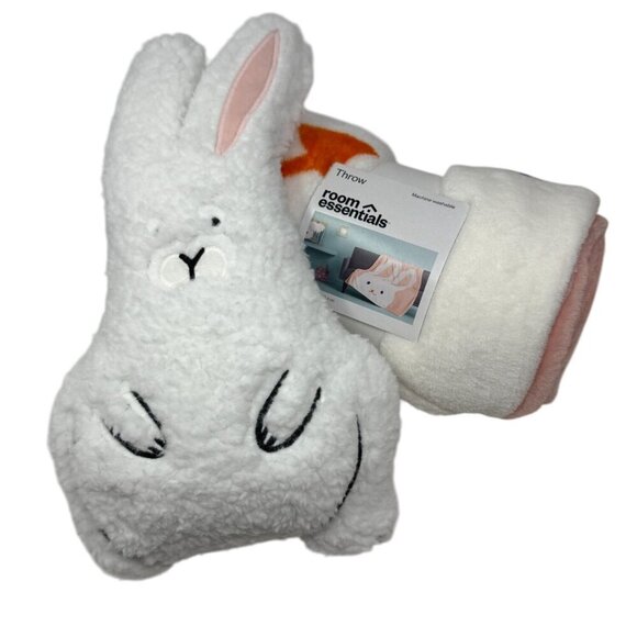 Target 2024 Shaped Easter Bunny Throw Pillow White - Room Essentials - Picture 7 of 7